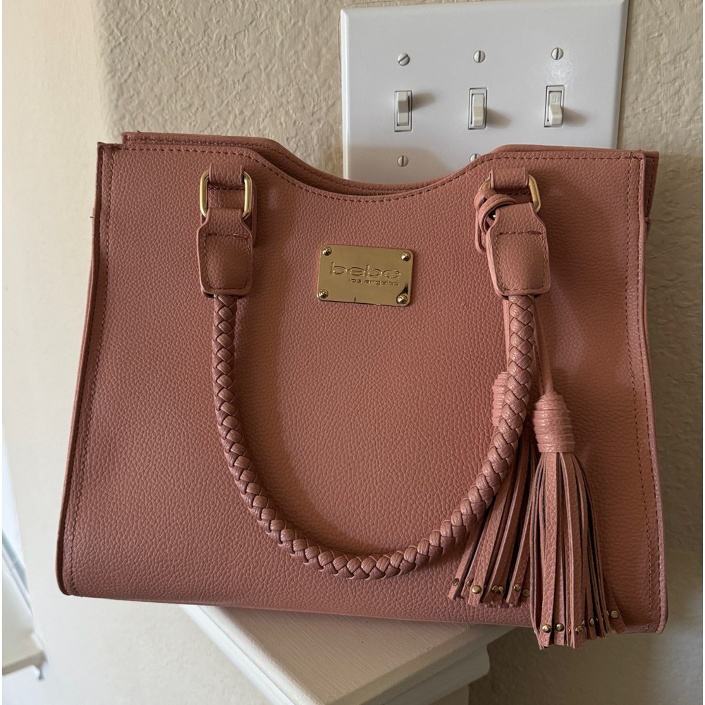 Pink Bebe Natalia Tassel Blush Bag NWT